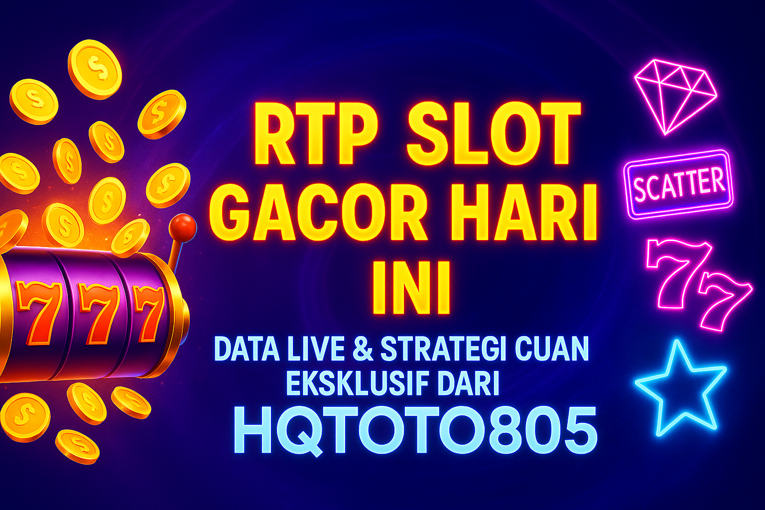 RTP Slot Gacor Hari Ini: Data Live & Strategi Cuan Eksklusif dari HQTOTO805!
