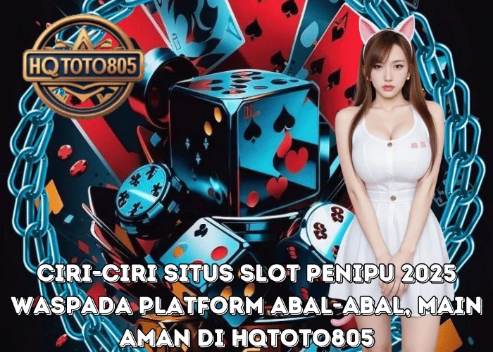 Ciri-Ciri Situs Slot Penipu 2025 Waspada Platform Abal-Abal, Main Aman di HQTOTO805
